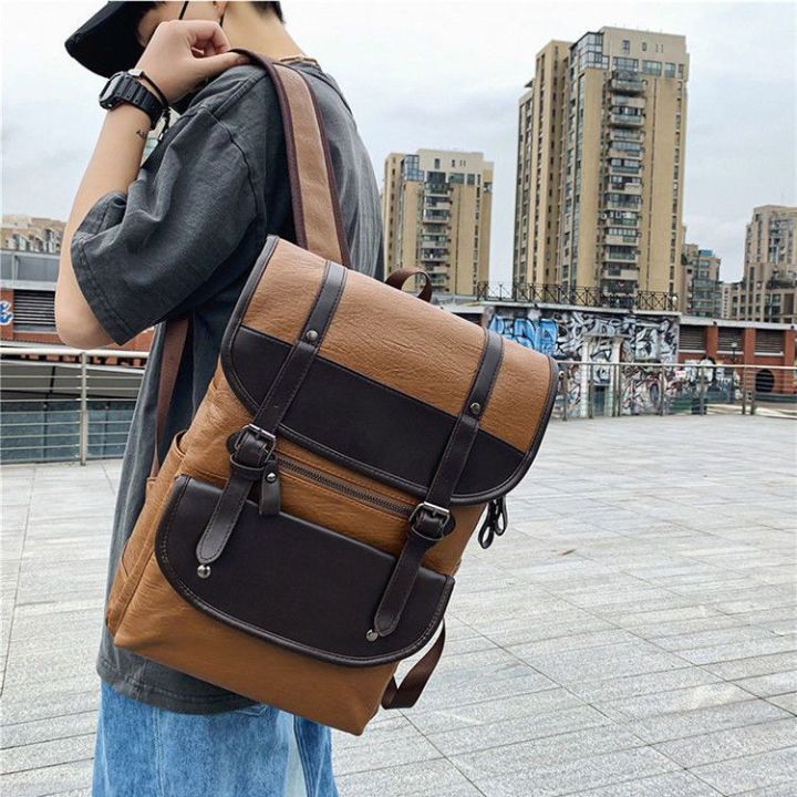 Men's Backpack New15.6Briefcase-Inch Large Capacity Student Schoolbag Fitness Leisure Travel Backpack