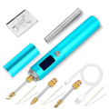 High-Power Cordless Soldering Iron Rechargeable Soldering Iron Portable Removable Battery With LED Display USB Fast Heat.