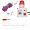 KOGEEK Water Level Indicator Alarm Water Level Alarm Sensor Waterline Indicating Alarm Low or High Water Level Sensor Alarm with Silencer Switch.