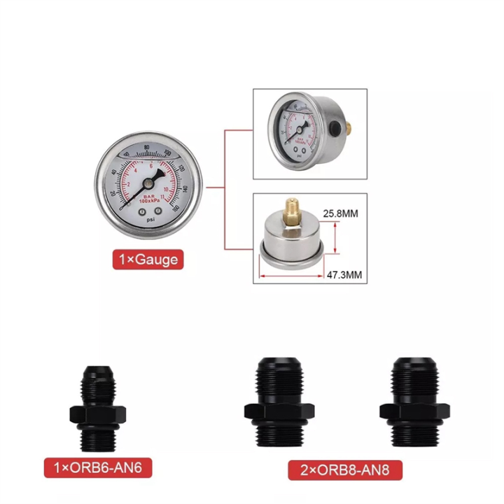 Fuel%20Inject%20Regulator%20With%20Boost%20Gauge%20High%20Pressure%208AN%20BLACK%20-%20Image%205