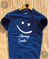 Always Smile New Desing Soft & Comfortable T-shirt For Men. 