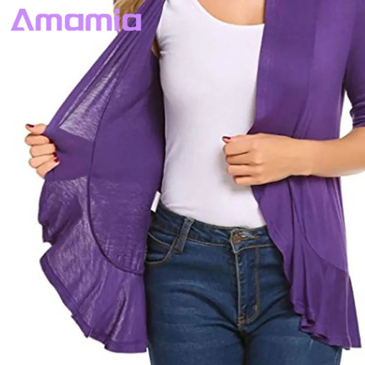 Amamia%20Lady%20Cardigan%20Long%20Sleeves%20Loose%20Ruffle%20Women%20Cardigan%20-%20Image%203