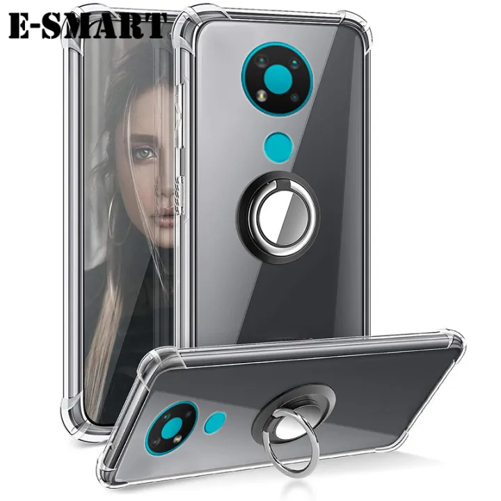 Phone%20Case%20Nokia%203.4%20Back%20Cover%20Soft%20Clear%20Transparent%20Airbag%20Protection%20Shockproof%20Car%20Magnetic%20Bracket%20Ring%20Caese%20For%20Nokia%203.4%20Back%20Cover%20-%20Image%204