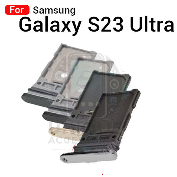Samsung Galaxy S23 Ultra Sim Tray Micro SD Card Slot with Sim Ejector Pin Replacement Parts