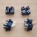2Pcs PCB Mount Stereo Audio Video Jack AV/RCA Socket 4 Position Female Connector. 
