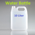 Handle Water Bottle 10 Liter white fiber plastic.