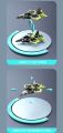 Remote Control Aircraft Four-Axis Drop-Resistant Remote Control Drone Colorful Lights Children's Remote Control Gliding Fighter Toy.