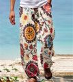 Men Baggy Pants Casual Print Wide Leg Trouser Summer Vintage High Street Beach Hawaiian Plus Size 5XL Loose Pants Man Trousers.