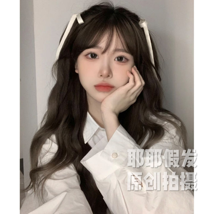 Cross%20Border%20Wig%20Female%20Long%20Hair%20Natural%20Long%20Curly%20Hair%20Lolita%20Round%20Face%20Full%20Head%20Cover%20Wig%20Korean%20Style%20Egg%20Cone%20Big%20Waves%20-%20Image%204