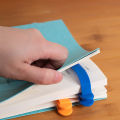 1/3/6Pcs Silicone Bookmark Clip Creative Stationery Notebook Page Divider School Supplies Simple Book Markers Reading Tools. 