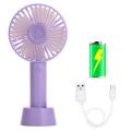 USB Handeld Rechargeable Mini Electric Handheld Fan Free Battery. 