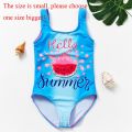 Star kids swimsuit 2~16Y Girls One-piece Swimsuit Children Girls Cute Children Baby Striped Swimwear Wholesale sw103. 