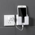 Mobile Phone Charging Hanging Holder Multifunction Wall Mounted Plug Bracket Storage Box mobile holder. 