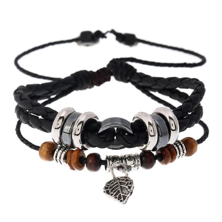 Jewelry%20Korean%20fashion%20bracelet%20Stylish%20Personalized%20Couple%20Beaded%20leather%20bracelet%20Student%20Multilayer%20woven%20bracelet%20for%20Daily%20wear%20Casual%20occasions%20Gift%20option%20Youth%20fashion%20Accessory%20for%20men%20-%20Image%204