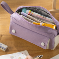 ANGOO Pencil Case,Large Capacity Pen Pencil Pouch, Purple. 