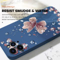 ZeroQiQi for Huawei Y7A 2020 Back Cover Flowers Butterflies Full Lens Protection Thin Anti Drop Phone Case Built in Thin Pile Liquid Silicone Soft Case. 