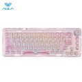 AULA F68 Bluetooth Mechanical Keyboard - 68 Keys with Hotswap and Transparent Keycaps. 