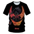 Summer Disney T-Shirts Venom Cartoon Anime Movie 3D Print Streetwear Men Women Fashion Oversized T Shirt Kids Tees Tops Clothing. 