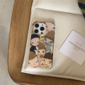 Creative cartoon anime personality girl style Case iPhone 16 Pro max 15 Pro 13 12 11 Pro Max iPhone14 hard Cover.