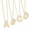 Ornament Stylish and Simple 26 English Letter Necklace Niche Temperament All-Match Clavicle Chain nkt43. 
