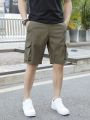 2Pcs 2 Quarter Comfortable Cotton Cargo Shorts Half Pants - Men.