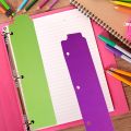 20 Pieces Snap-in Plastic Bookmark Mini Binder Dividers Snap in Bookmark for Planner Multicolor Plastic Bookmark. 