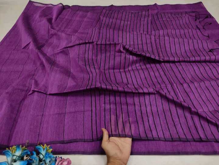 Trendy and Fashionable Multicolor Comfortable Tangail Half Silk Chumki Saree For Women