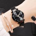 Starry Sky Wrist Watch Female Magnet Wristwatch.