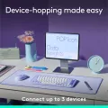 Logitech POP ICON Keys Wireless Bluetooth Keyboard, Comfortable Typing, Programmable Keys, Easy-Switch Between up to 3 Devices, for Laptop, Tablet, PC. 