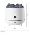 Flame humidifier 400ml ultrasonic fog volume aromatherapy machine essential oil mist eliminator with 2-color lamp.