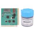 1 Pcs PCI 4-Digit Card PC Motheoard Post Checker Tester Analyzer & 1 Pcs HY510 10G Thermal Conductive Grease Paste. 