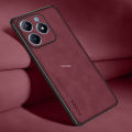 Vantime for Realme C63 / C61 4G Case PU Leather Slim Matte Hard Back Cover. 