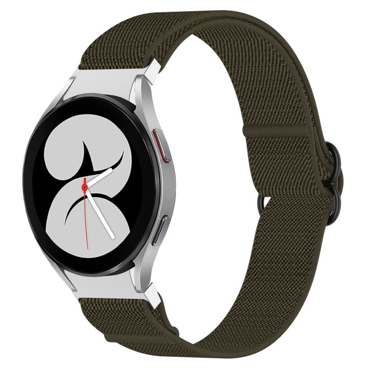 For Samsung Galaxy Watch 40mm Nylon Stretch Black Buckle Watch