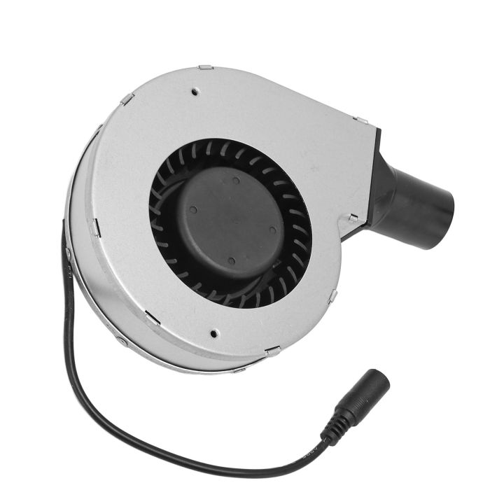 12V 2A DC Blower Fan Brushless High Speed Heat Resistant Metal Blower Cooling Fan with Speed Controller 100‑240V US Plug