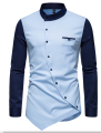 Premium Quality Stylish Sky Blue Color Shirt For Men. 
