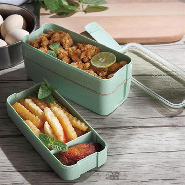 Bento Lunch Box Set With Bento Lunch Bag,Re-usable Airtight Food Storage Containers, Dishwasher Safe,900 ML