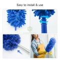 MAYTTO 88-280cm Dusting Duster Extendable Microfiber Dusting Duster Handle Telescopic Duster Dust Cleaner Home Cleaning Brush Sweeping Ceiling Dust Artifact. 