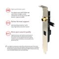 24Bit 192KHz Optical Fiber Coaxial Daughter Card Set Kit SPDIF OUT for Universal Computer Motherboard Digital 5.1 Sound Card AC3 Set Kit. 