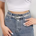 Men Women Rhinestone Belt Western Cowgirl Cowboy Bling PU Leather Belt Jeans Pants for Trendy Costume Accessories Eyelet Belt. 
