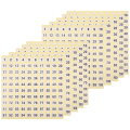 100 Sheets Number Labels Stickers 1-100 Numbers Round Stickers. 