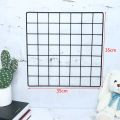 Multi-Function Iron Metal Grid Decor Photo Frame Wall Art Display Mesh. 