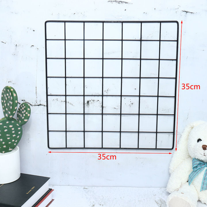 Multi-Function Iron Metal Grid Decor Photo Frame Wall Art Display Mesh