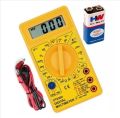 Digital Multimeter, Handheld Digital Multimeter LCD Backlight Portable AC/DC Ammeter Voltmeter Ohm Voltage Tester Meter Multimeter with Wire. 