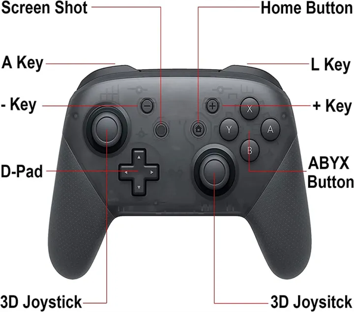 Wireless%20Gamepad%20Double%20Vibration%20One%20key%20awake%20up%20Bluetooth%20Controller%20With%20NFC%206%20Axis%20Gyro%20Joystick%20For%20Nintendo%20Switch%20Pro%20-%20Image%206
