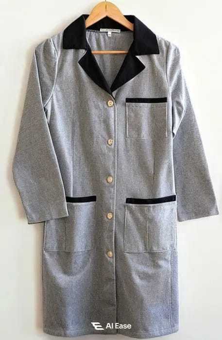 Women%E2%80%99s%20Micro%20Twill%20Suiting%20Fabric%20Doctor%20Coat%20with%20Contrast%20Collar%20&%20Pockets%20-%20Image%208