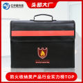 Fireproof cross-border special waterproof, safety protection, fireproof briefcase, large capacity, storage and sorting fireproof document bag. 