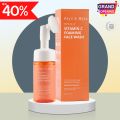 ZM Vitamin C Foaming Face wash | For glowing skin | Exfoliator Brush for Deep Cleansing | Brightening Face wash for Women & Men | All skin types - 100 ml. 