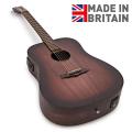 Tanglewood Crossroads Dreadnaught With Electronics TWCR DE Electro Acoustic Guitar with Gig Bag with Built in Tuner. 
