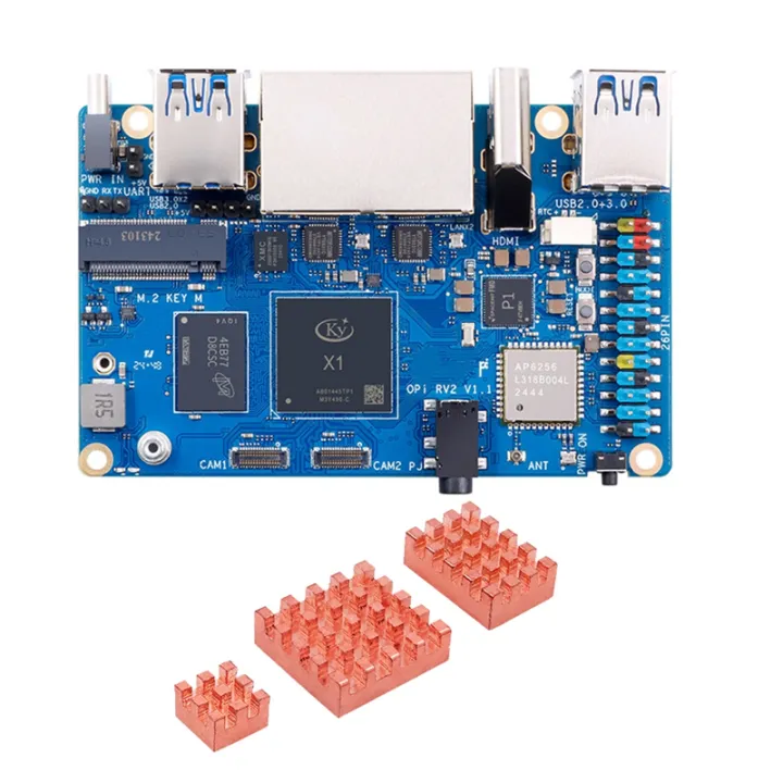 Elyco Rv2 For RV2 Development Board+Heat Sink RISC-V 2TOPS AI CPU WiFi BT5.0 M2 ...