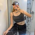 Gothic Harajuku Black Cargo Pants Women Chain Wide Leg Goth Hippie Streetwear White Trousers Loose Female Baggy Fashion Clothing.